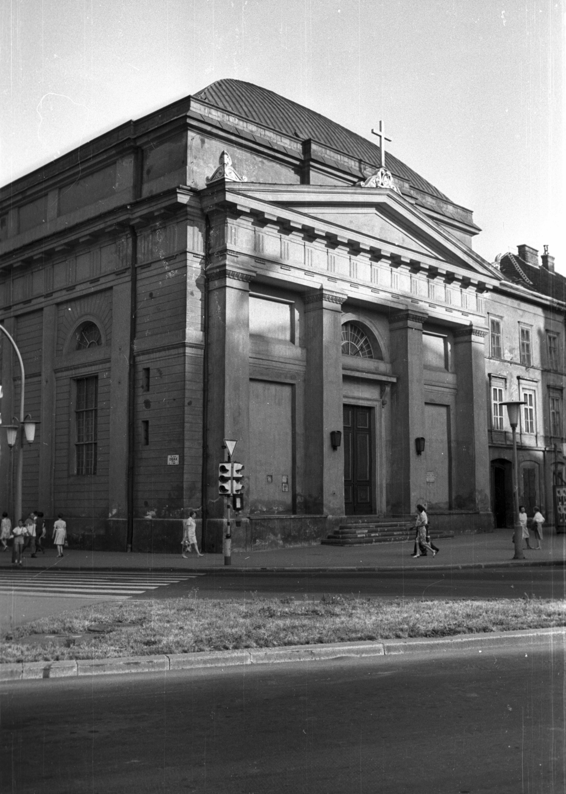 Hungary, Budapest V., Deák Ferenc tér, evangélikus templom., 1969, Szepesfalvy Gábor, Budapest, Fortepan #123829