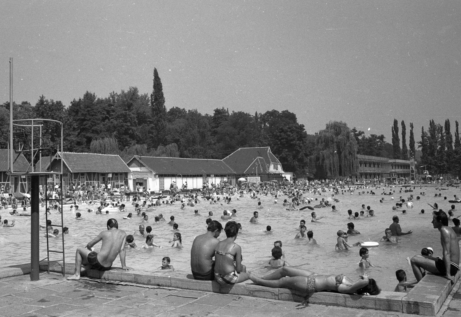 Hungary, Miskolc,Miskolctapolca, strandfürdő., 1970, Szepesfalvy Gábor, Fortepan #123854