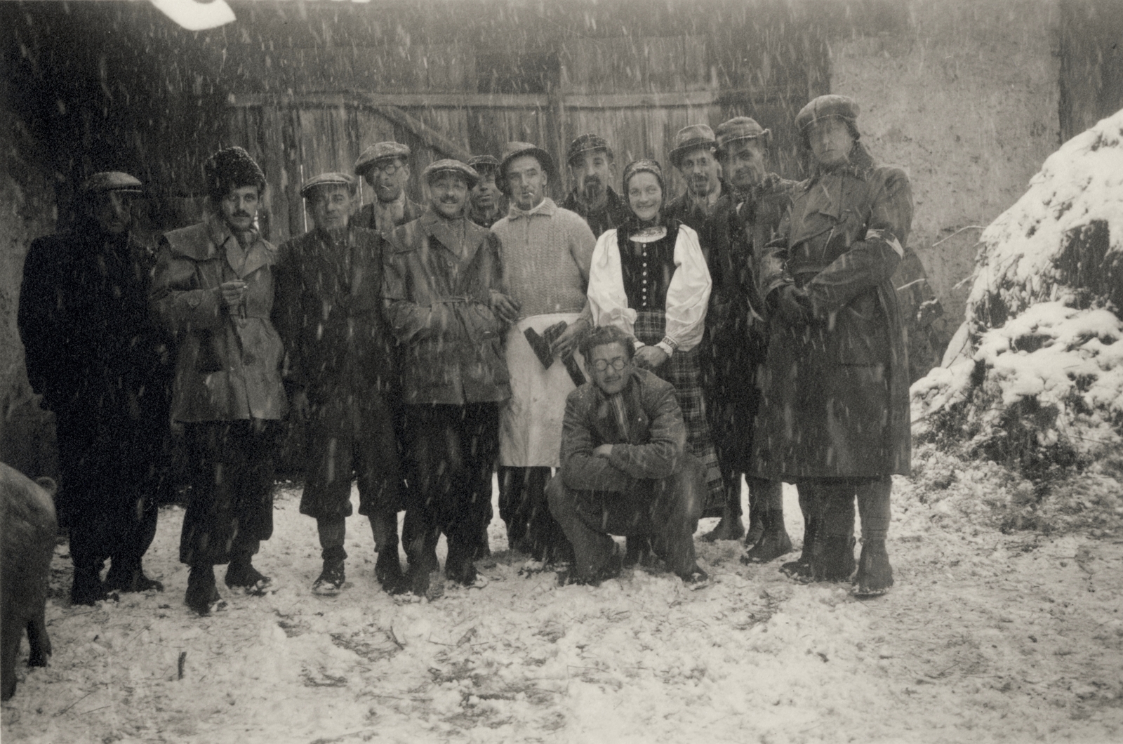 Románia,Erdély, Úrháza, 1941, Stuber Andrea, karszalag, népviselet, munkaszolgálatos, Fortepan #124105