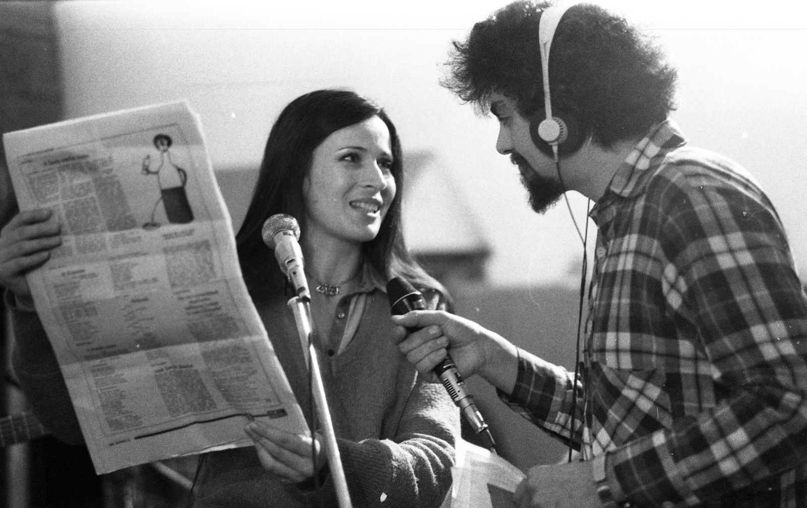 Hungary, Koncz Zsuzsa énekesnő., 1980, Urbán Tamás, radio report, Fortepan #124300
