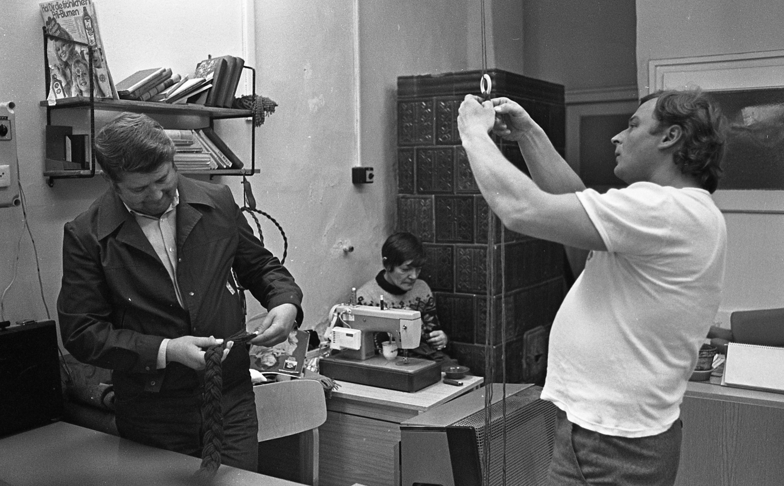 Hungary, Budapest XIII., Róbert Károly körúti (később Nyírő Gyula) Kórház, iroda a Jász utca 14. szám alatti faházban., 1982, Urbán Tamás, Budapest, Fortepan #124388