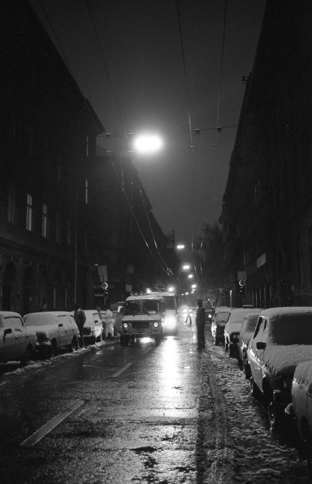 Hungary, Budapest VII., a Rottenbiller utca a Damjanich utcától a Lövölde tér felé nézve., 1985, Urbán Tamás, Budapest, Fortepan #124486