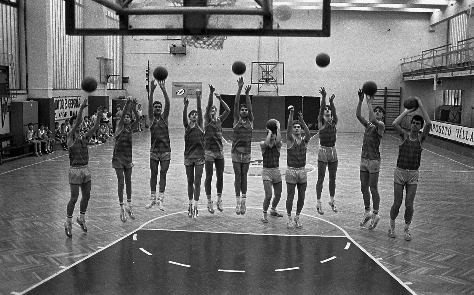 Hungary, Baja, Türr István Sportcsarnok., 1980, Urbán Tamás, basketball, Fortepan #124579