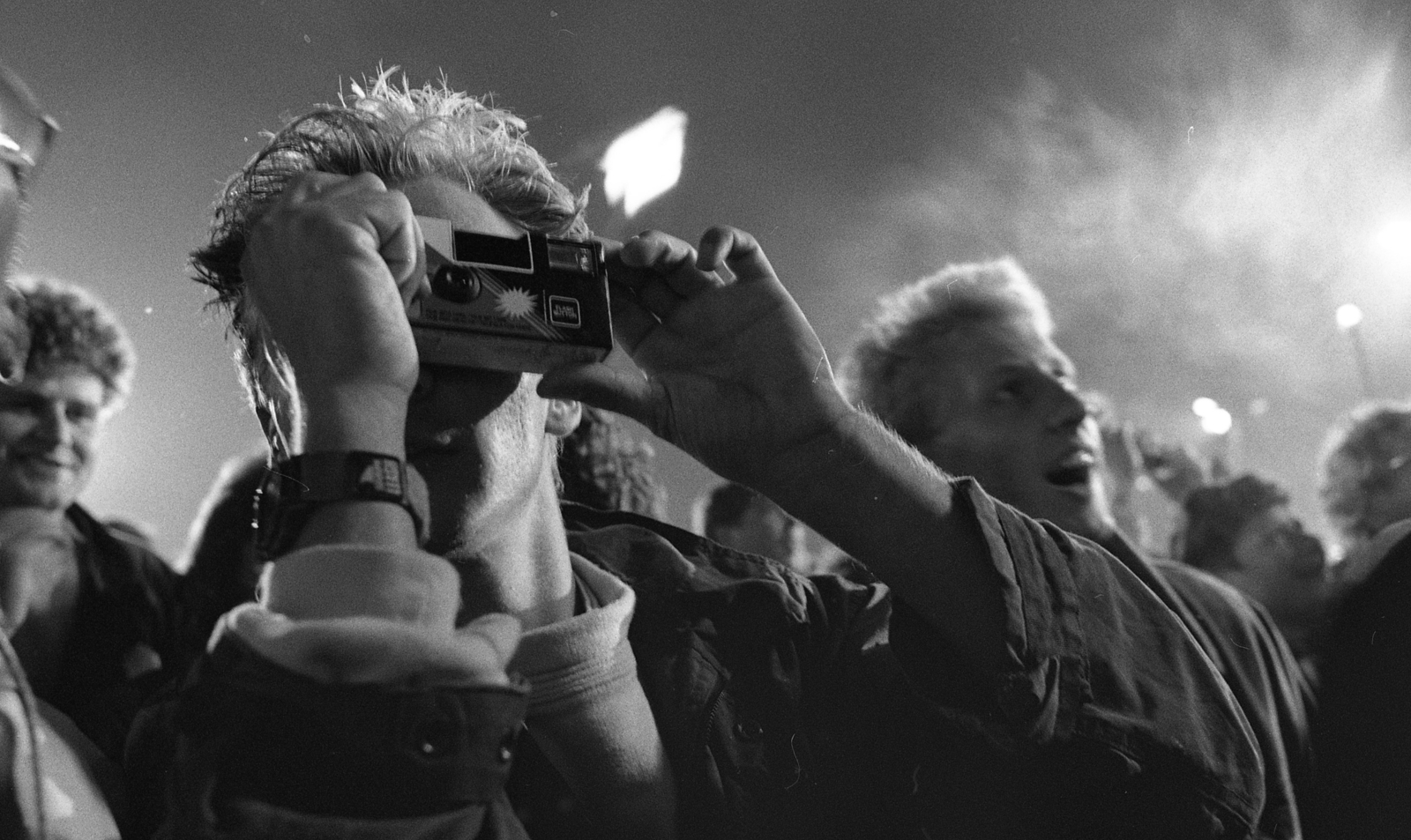 Germany, Berlin, Németország újraegyesítését ünneplők 1990. október 3-án., 1990, Urbán Tamás, photography, German reunification, Fortepan #124610