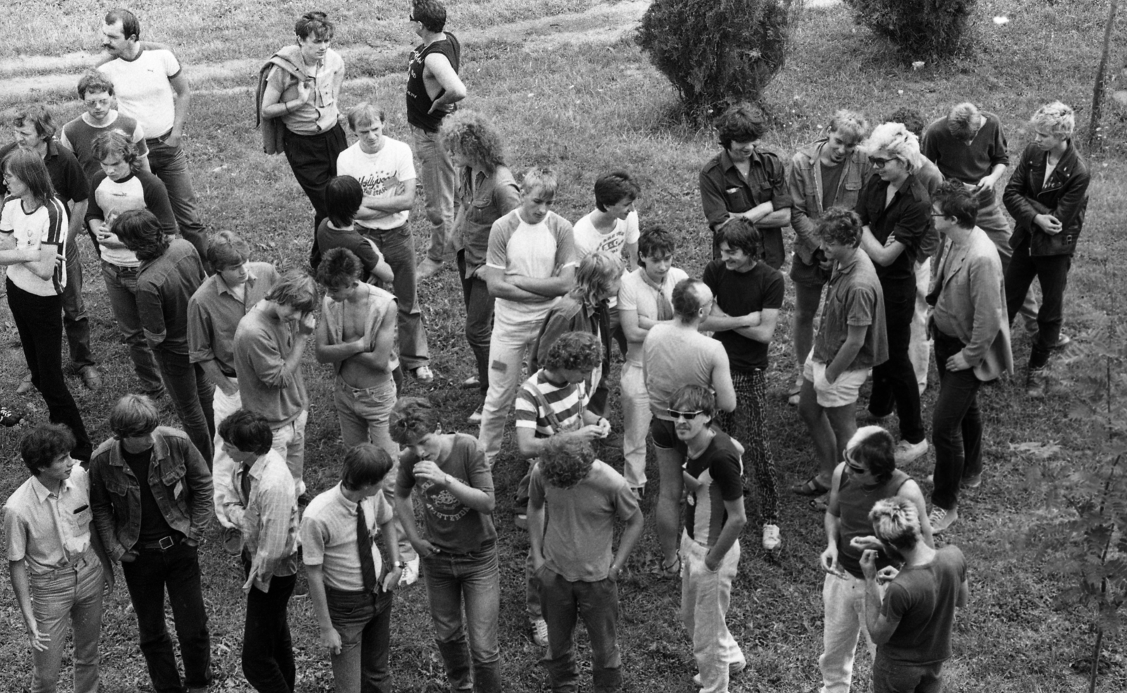 Hungary, Balatonfüred, a felvétel a Magyar Hajó- és Darugyár Balatonfüredi Gyáregységében készült. Új hullámos együttesek fesztiválja 1982. augusztus 7-én., 1982, Urbán Tamás, Fortepan #124877