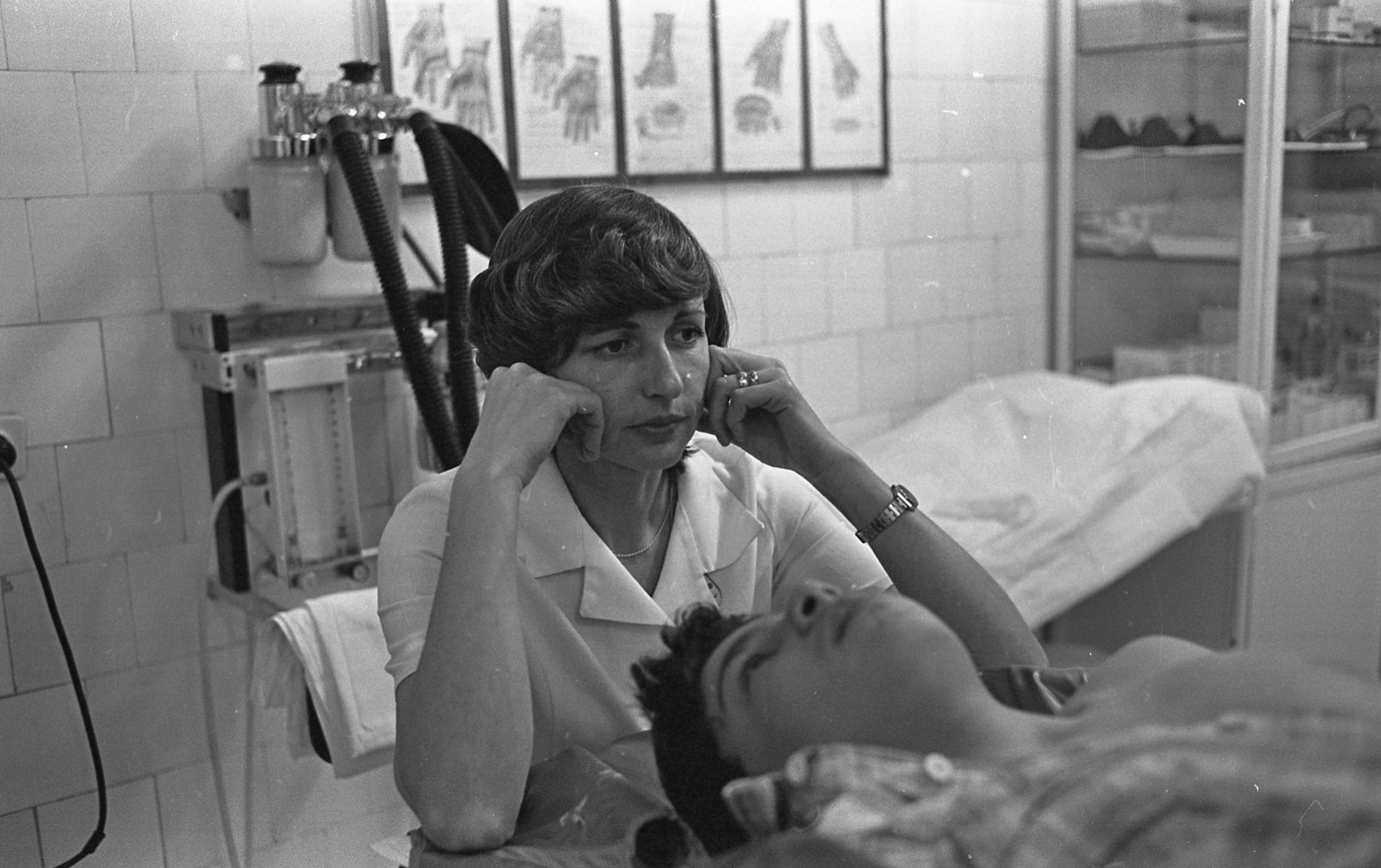 Hungary, Budapest VIII., Heim Pál Gyermekkórház, baleseti ügyelet, sürgősségi ellátás., 1984, Urbán Tamás, medical institution, Budapest, Fortepan #125202