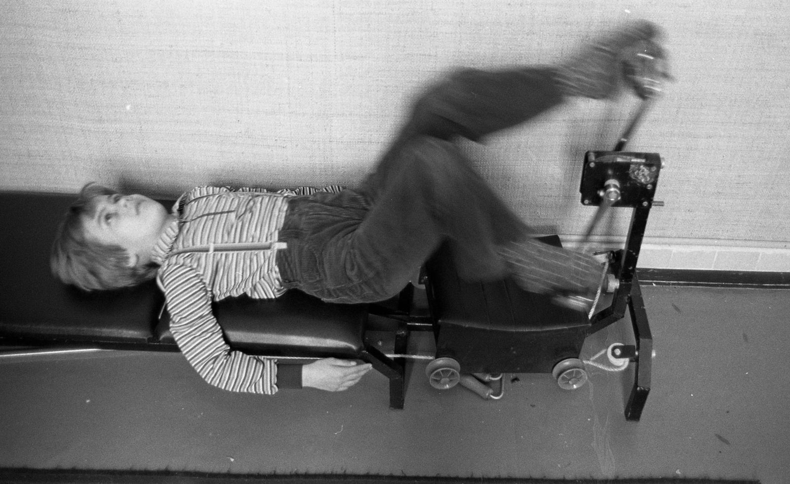 Magyarország, Budapest, a Szabadsághegyi Gyermekgyógyintézet egyik intézménye., 1982, Urbán Tamás, terápia, Fortepan #125506