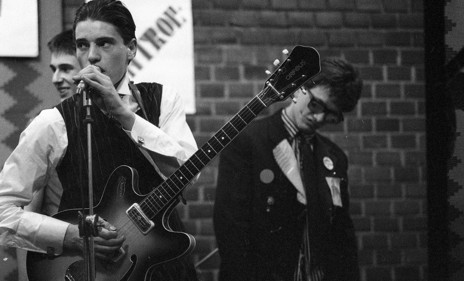 Hungary, Budapest XIV., Kassák Klub, a mikrofonnál Pajor Tamás., 1981, Urbán Tamás, Budapest, Fortepan #125696