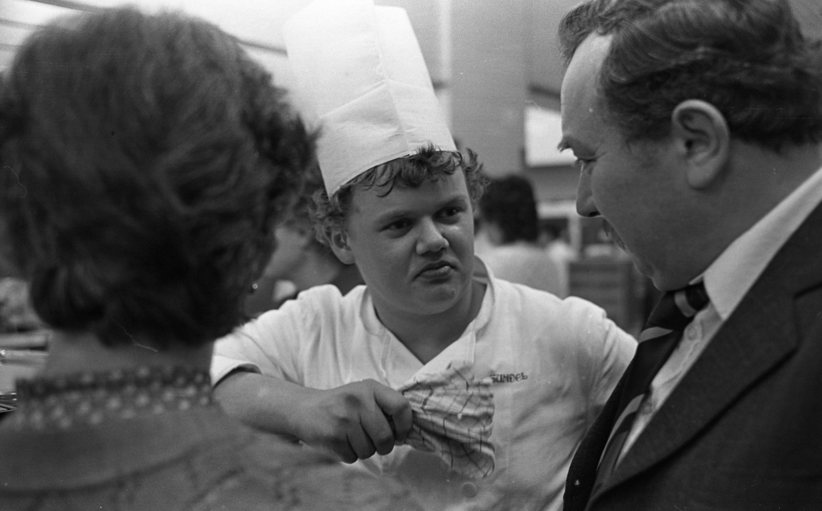 Magyarország, Városliget, Budapest XIV., Gundel Étterem, vendéglátóipari szakmunkástanulók., 1985, Urbán Tamás, Budapest, szakács, Fortepan #125906