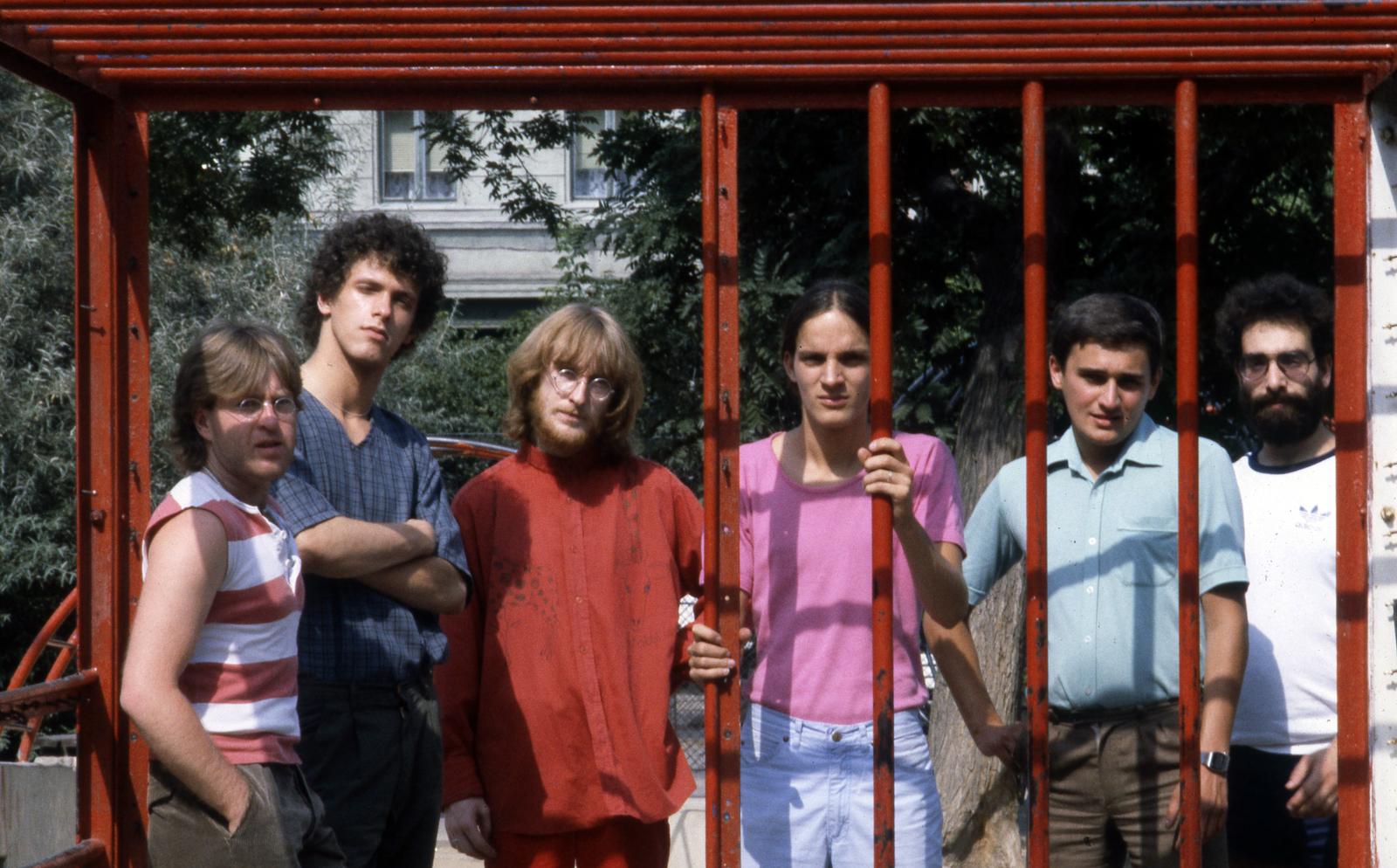 Hungary, Budapest VII., Klauzál tér, a Satöbbi együttes tagjai., 1984, Urbán Tamás, colorful, Budapest, Fortepan #126007