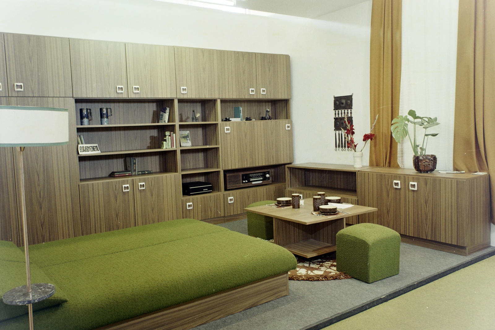 Hungary, Budapest XIV., Otthon '73 bútorkiállítás a BNV területén., 1972, Bauer Sándor, colorful, furnishing, furniture, international fair, Budapest, Fortepan #126187