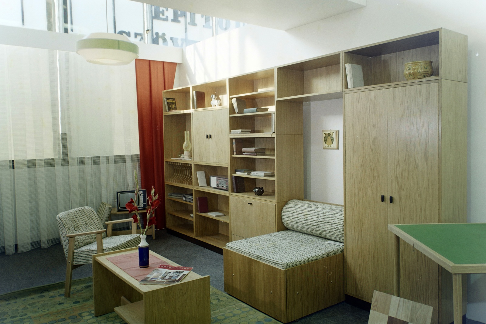 Hungary, Budapest XIV., Otthon '73 bútorkiállítás a BNV területén., 1972, Bauer Sándor, colorful, furnishing, furniture, international fair, Budapest, Fortepan #126354