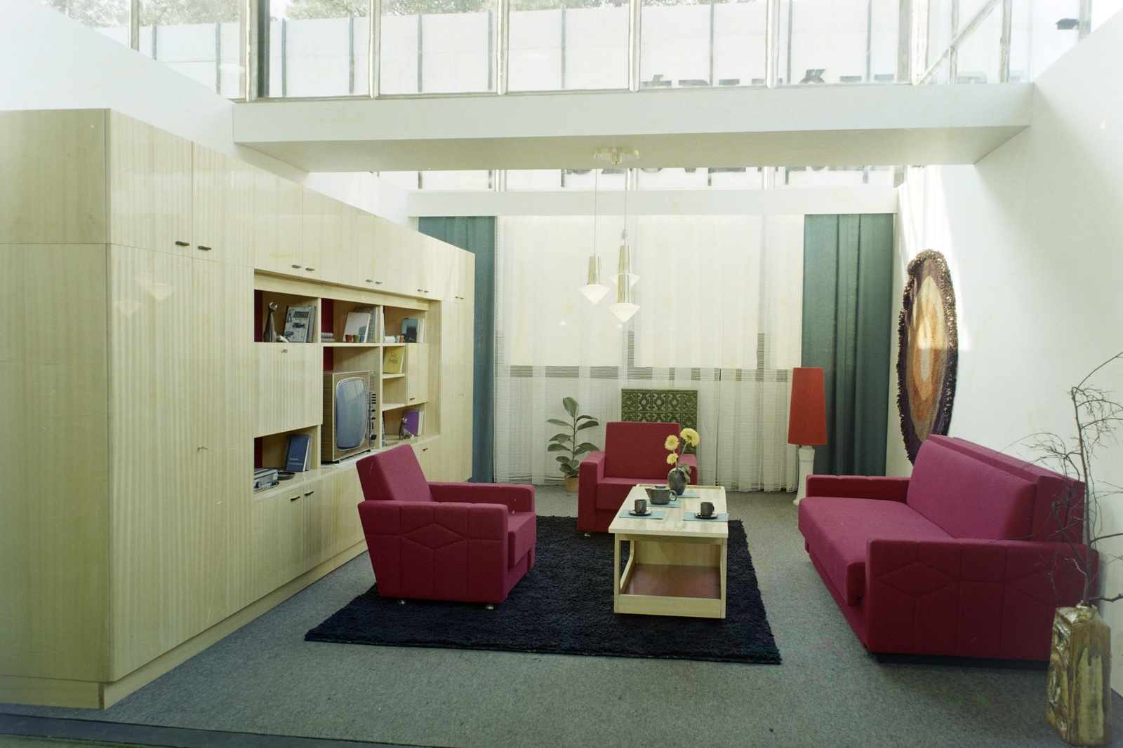 Hungary, Budapest XIV., Otthon '73 bútorkiállítás a BNV területén., 1972, Bauer Sándor, colorful, furnishing, furniture, international fair, Budapest, Fortepan #126355