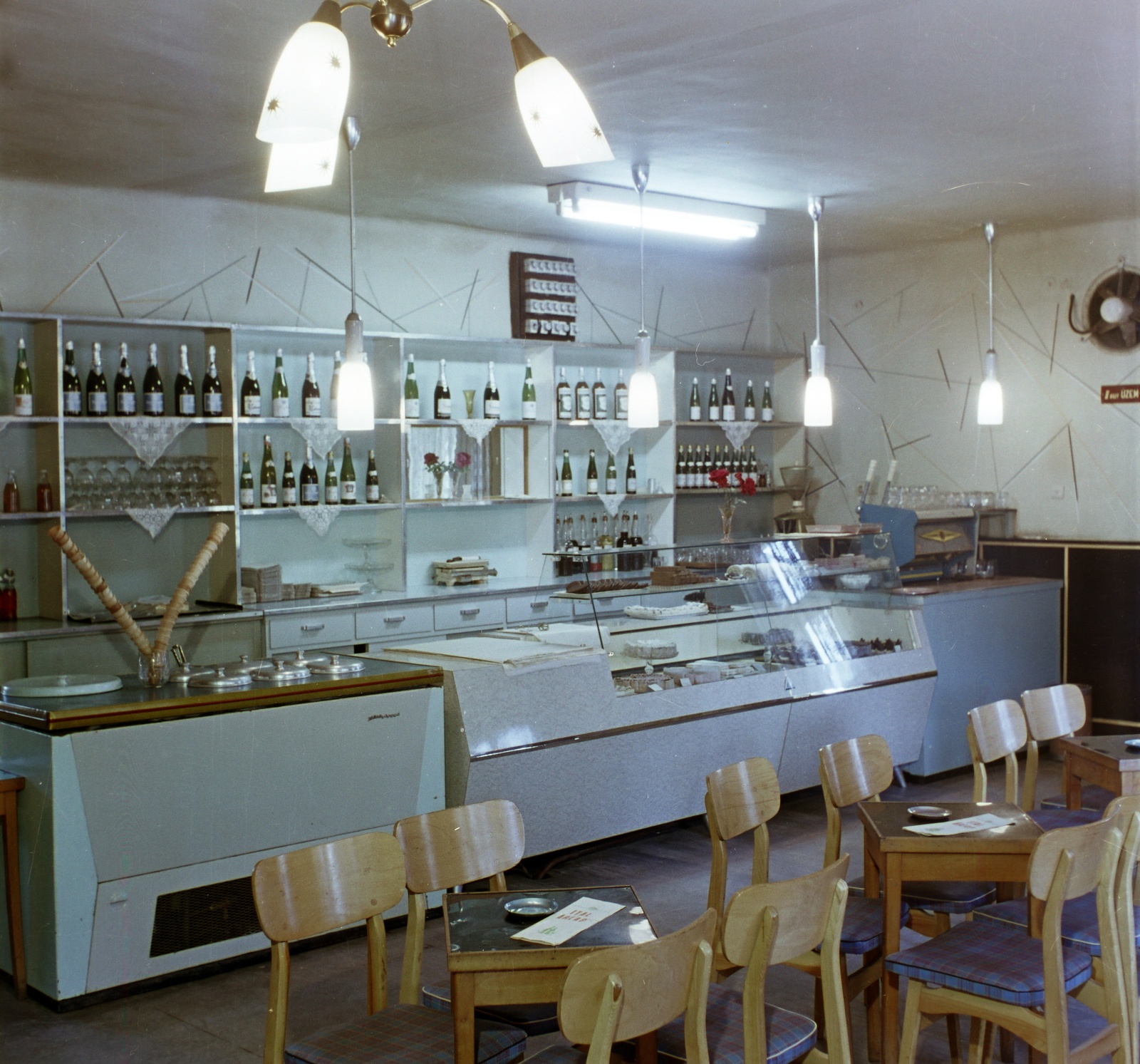 1970, Bauer Sándor, színes, fagylaltpult, Fortepan #126358