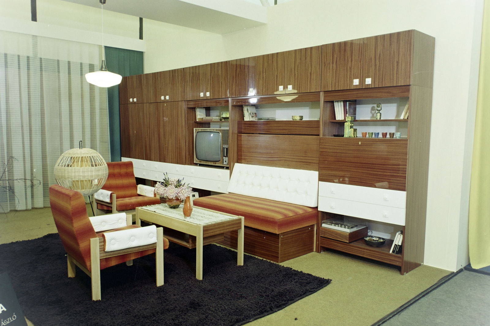 Hungary, Budapest XIV., Otthon '73 bútorkiállítás a BNV területén., 1972, Bauer Sándor, colorful, furnishing, furniture, international fair, Budapest, Fortepan #126541