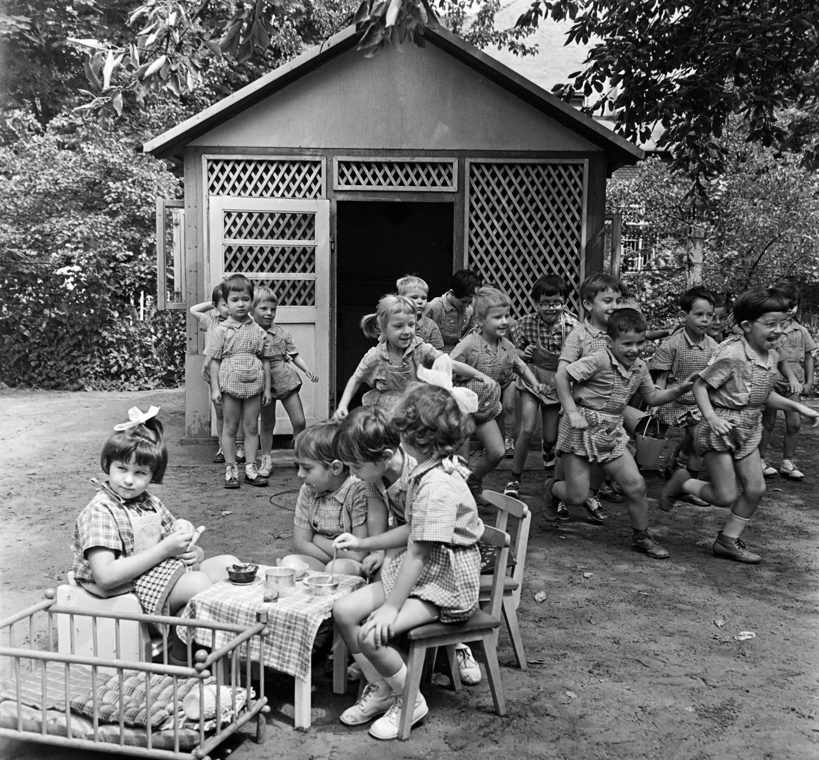 1960, Bauer Sándor, kids, nursery, Fortepan #126666