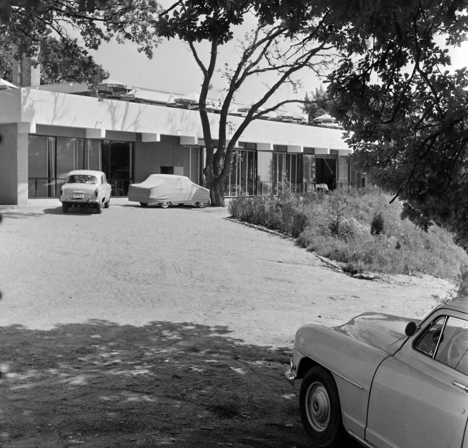 Hungary,Lake Balaton, Fonyód, Bartók Béla utca, Sirály Hotel és Étterem., 1969, Bauer Sándor, Fortepan #126701