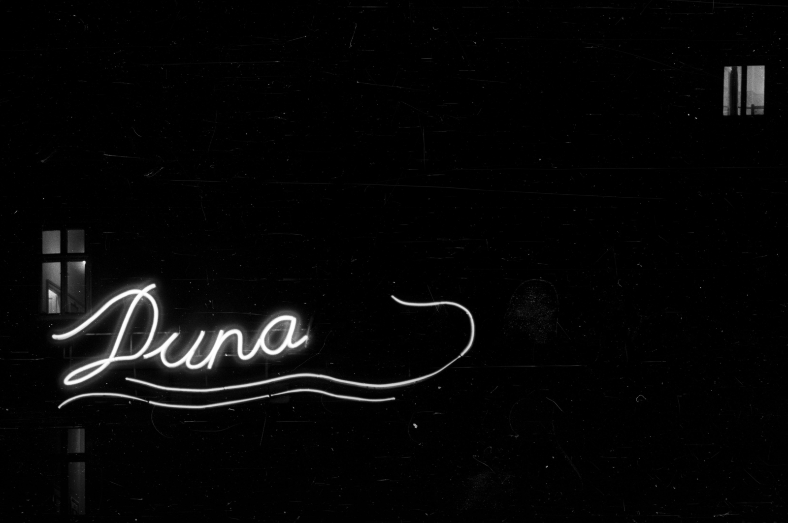 1959, Bauer Sándor, neon sign, Fortepan #127021
