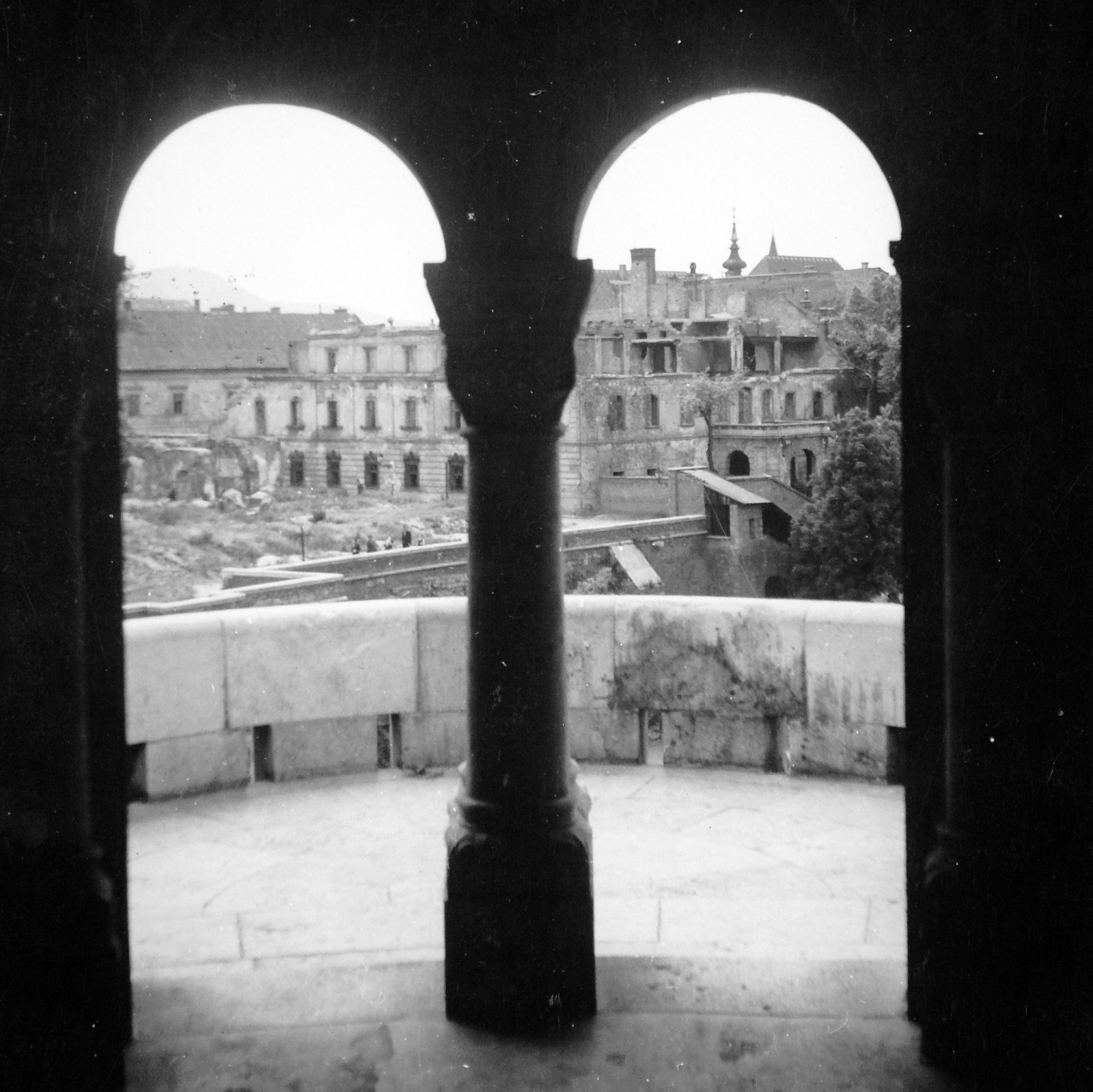 Hungary, Budapest I., kilátás a Halászbástya északi tornyából a Táncsics Mihály utca felé., 1959, Fortepan, picture, Budapest, Fortepan #12742
