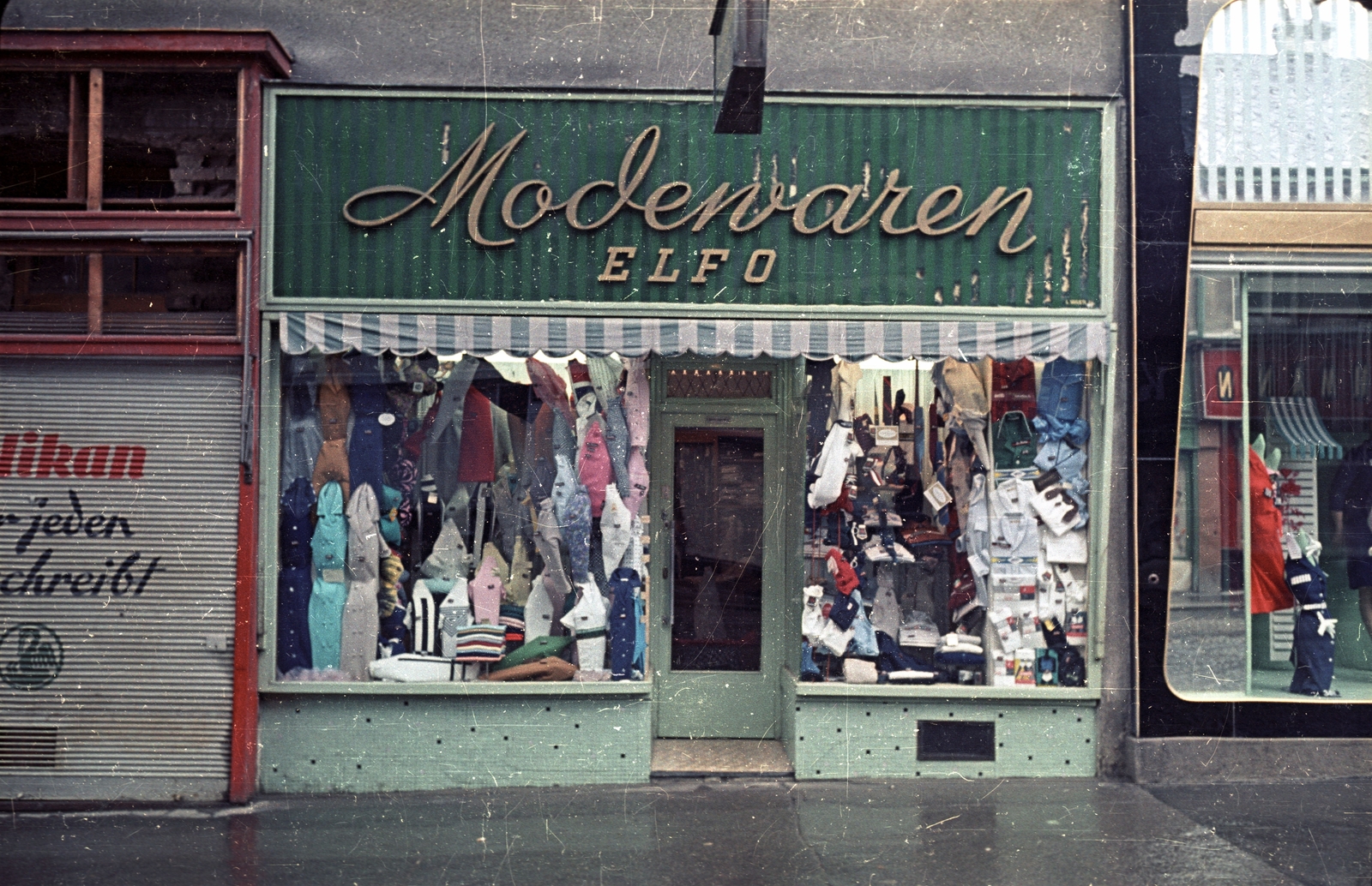 Austria, Vienna, Meidlinger Hauptstrasse 55., Elfo Modewaren., 1963, Bauer Sándor, colorful, Show window, Fortepan #127426