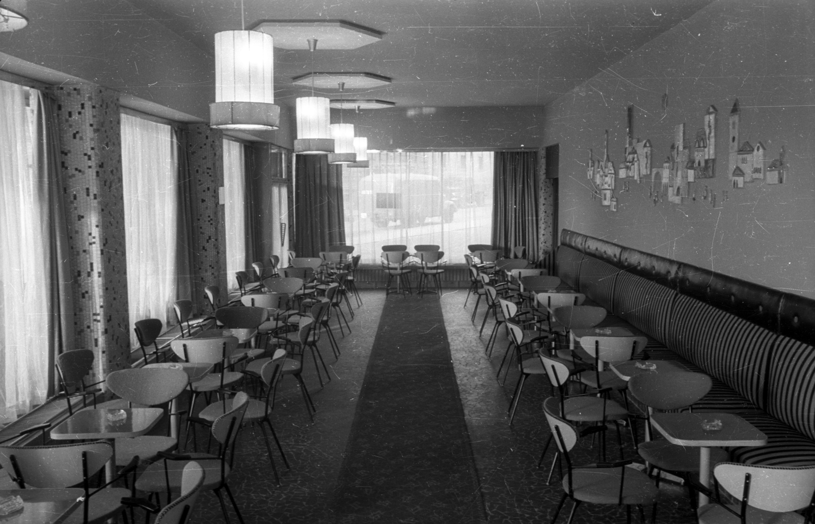 Hungary, Budapest II., Frankel Leó út 2-4., Bambi eszpresszó., 1961, Bauer Sándor, Budapest, Fortepan #127493