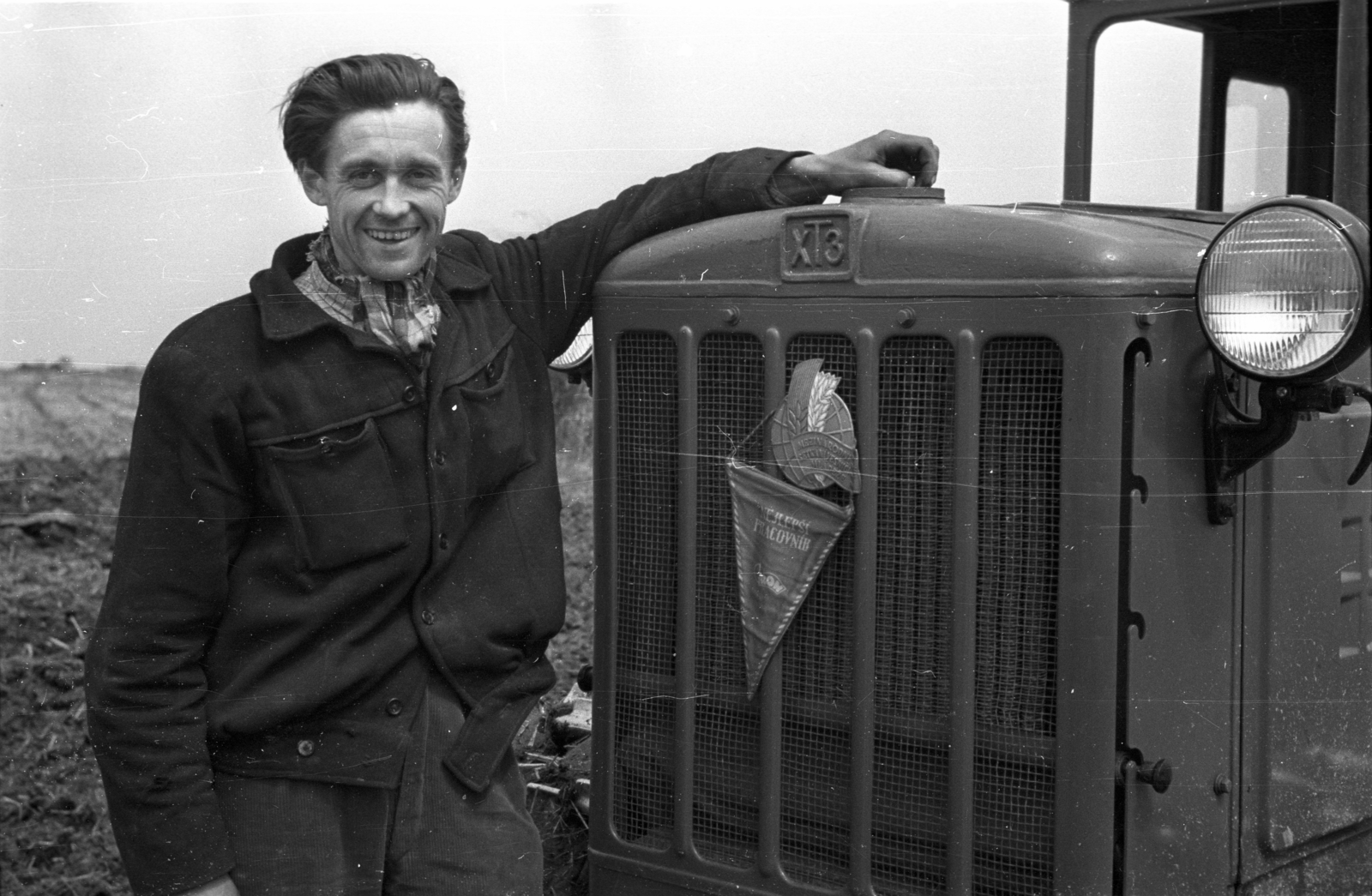 1956, Bauer Sándor, Czechoslovakia, tractor, XTZ-brand, Fortepan #127583