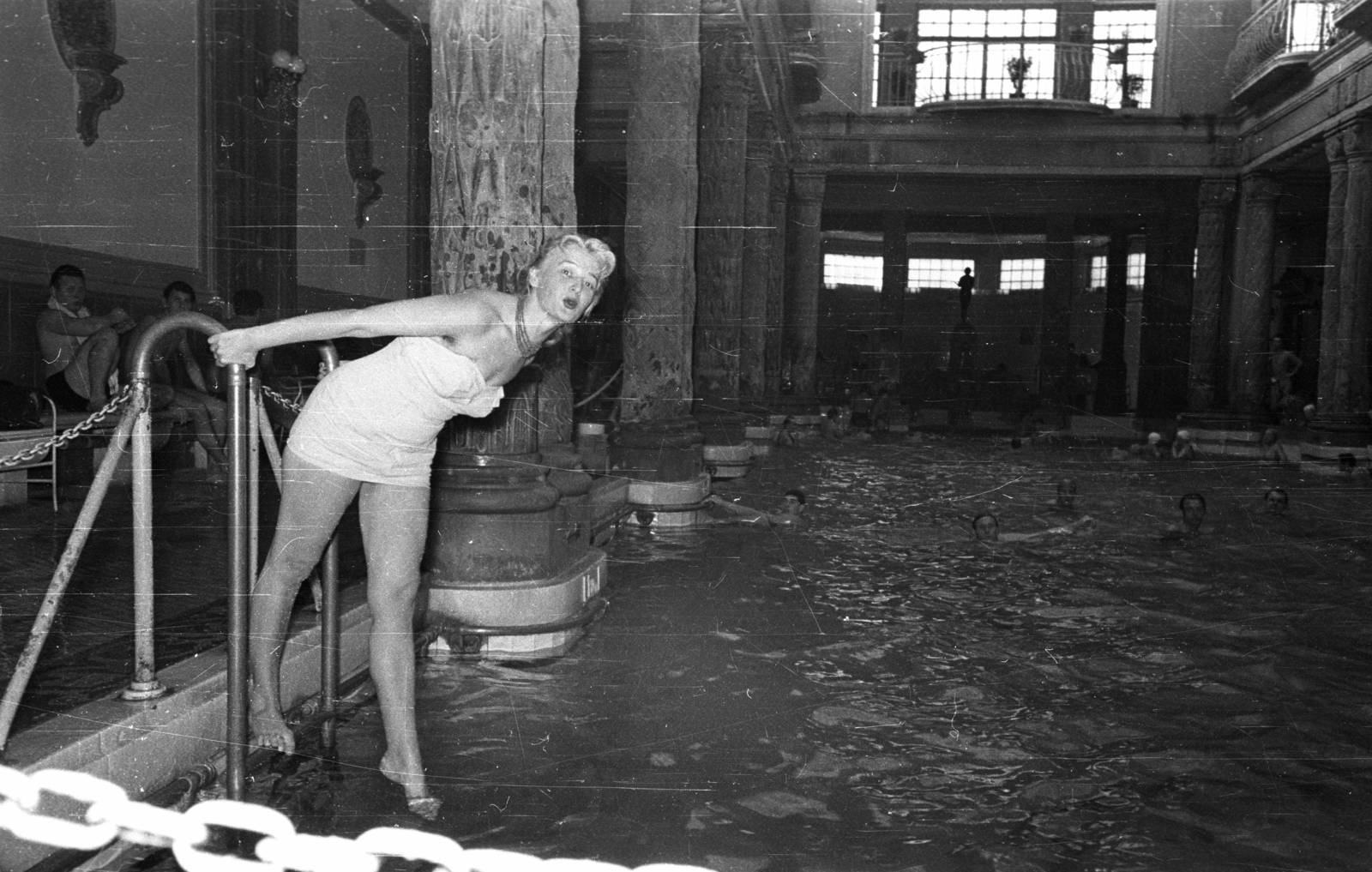 Hungary, Budapest XI., Gellért Gyógyfürdő., 1960, Bauer Sándor, bathing suit, bath, Budapest, Fortepan #127854