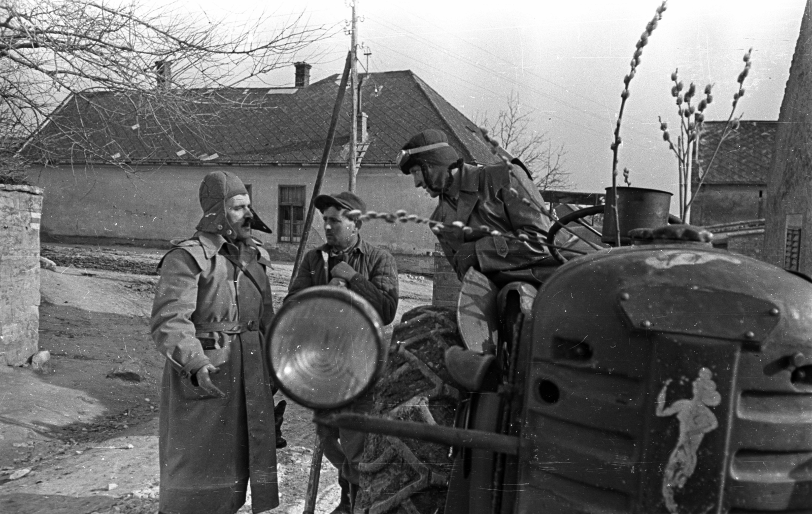 Hungary, Balatonfüred, Vásártér utca., 1955, Bauer Sándor, tractor, Fortepan #127922