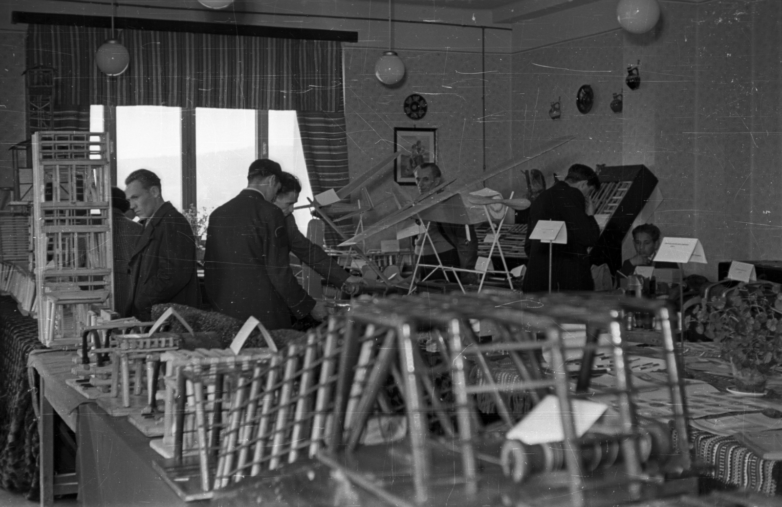 1956, Bauer Sándor, model plane, Fortepan #127945