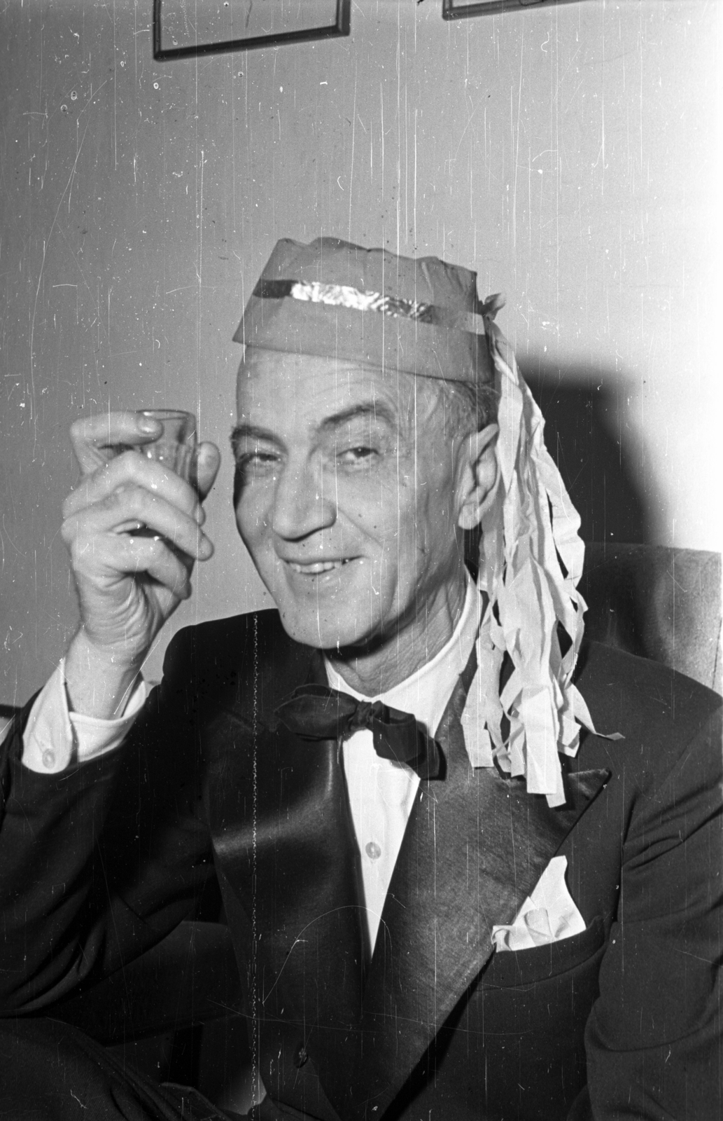 1956, Bauer Sándor, New Year's Eve, Fortepan #127951