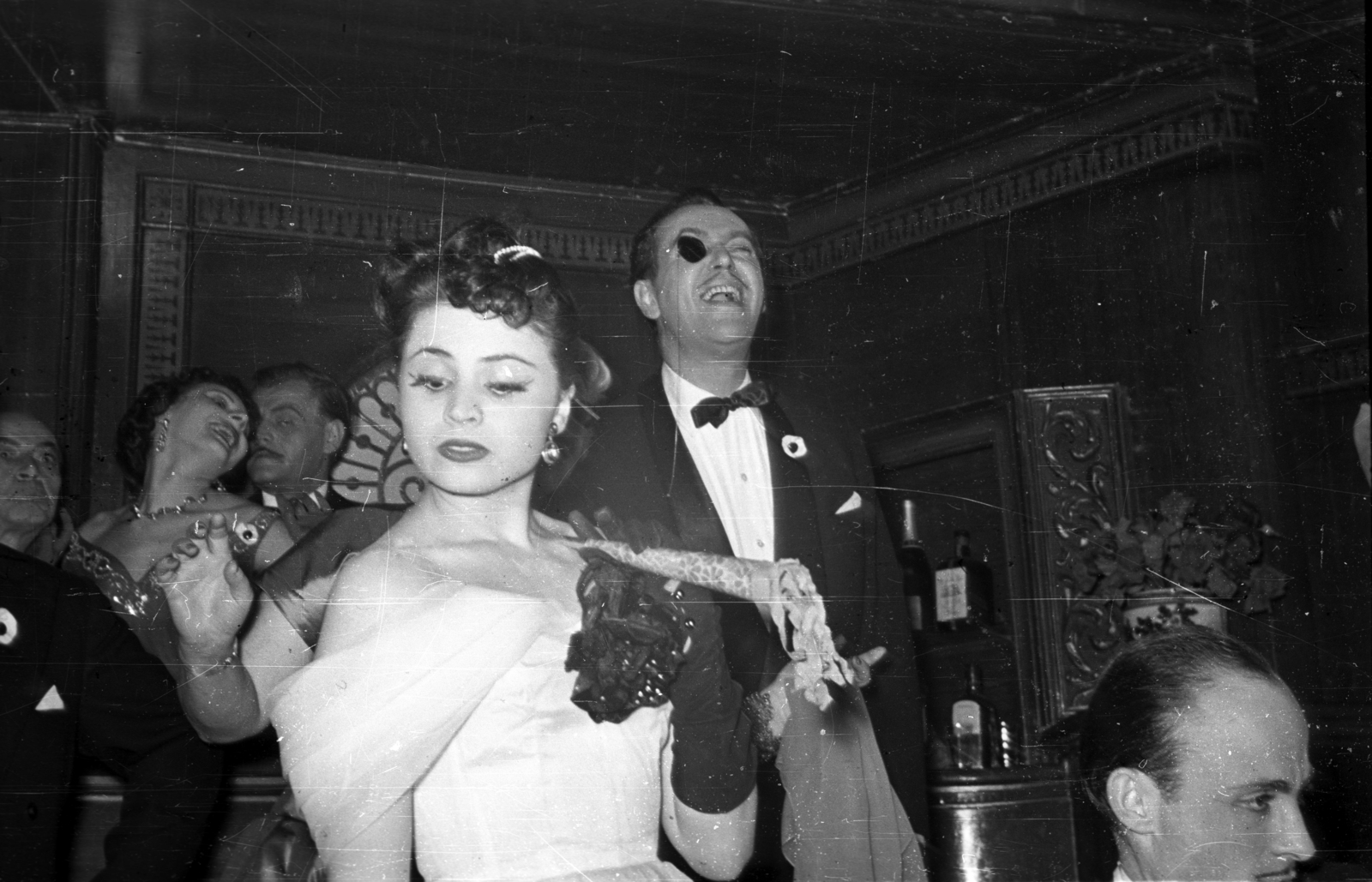 Hungary, Medgyesi Mária és Várkonyi Zoltán színművészek, 1956, Bauer Sándor, New Year's Eve, celebrity, Fortepan #127953