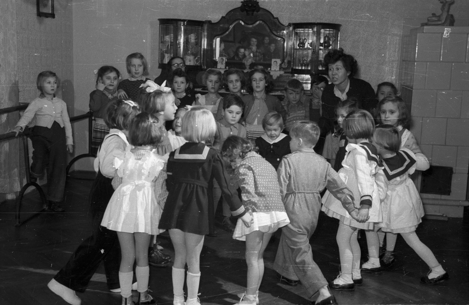 1955, Bauer Sándor, kids, Fortepan #128107