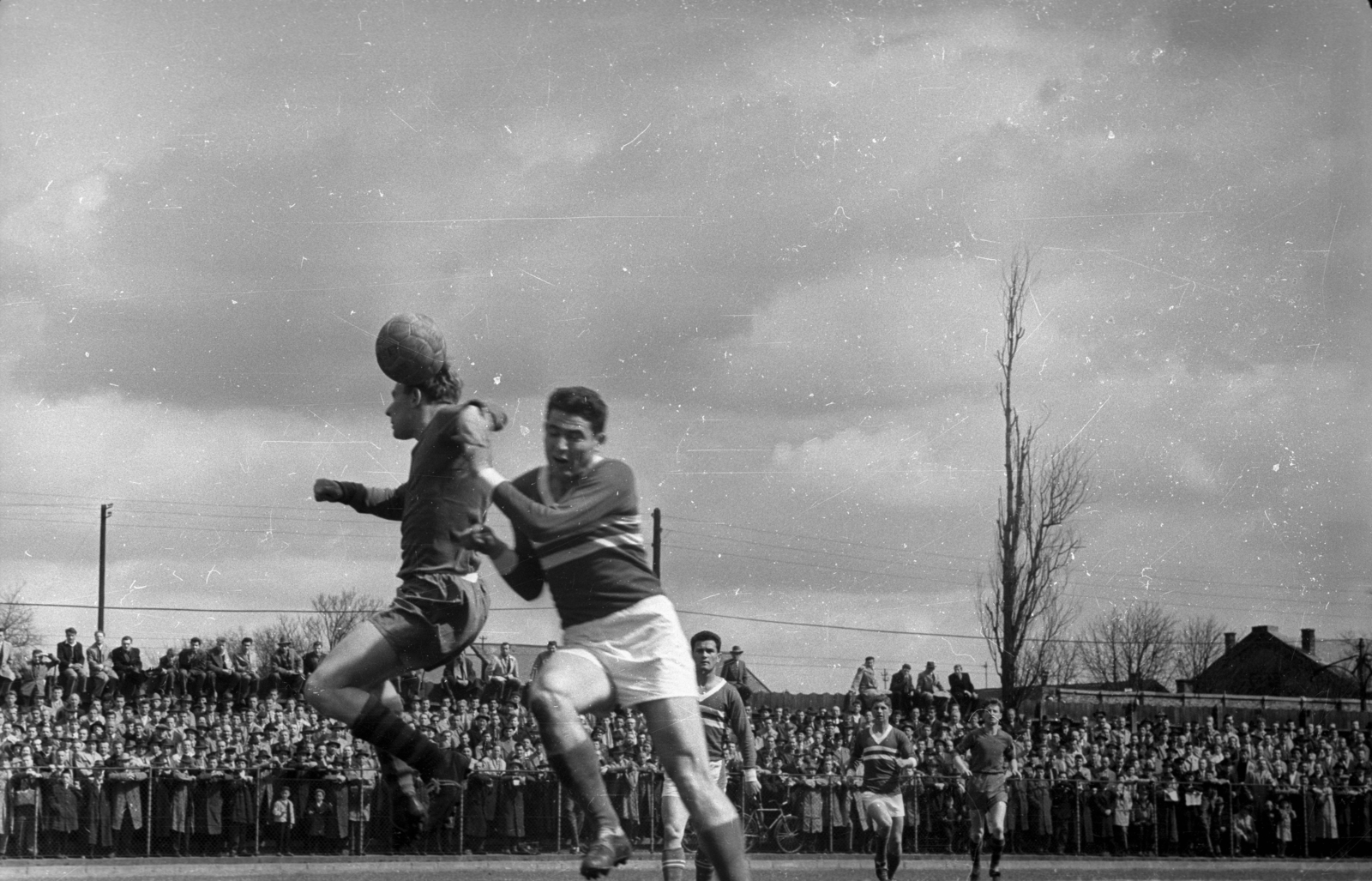 Hungary, Budapest X., Kőbányai út 45., MÁVAG Sporttelep., 1958, Bauer Sándor, football, Budapest, Fortepan #128172