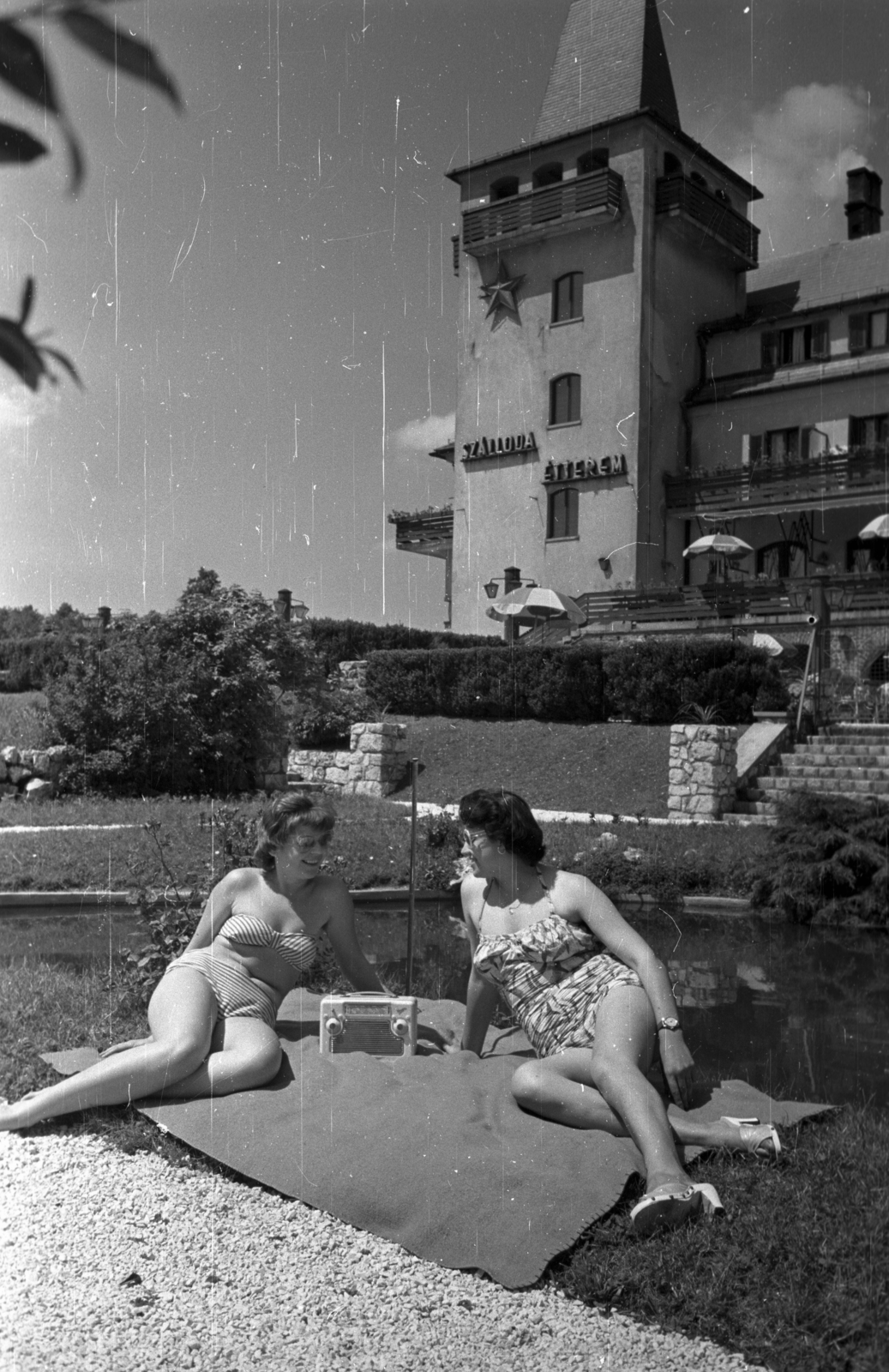 Hungary, untitled, Budapest XII., Rege utca, Vörös Csillag (egykor Golf, később Panoráma) szálloda., 1959, Bauer Sándor, Red Star, Budapest, Dezső Lauber-design, László Bereczky-design, Fortepan #128204