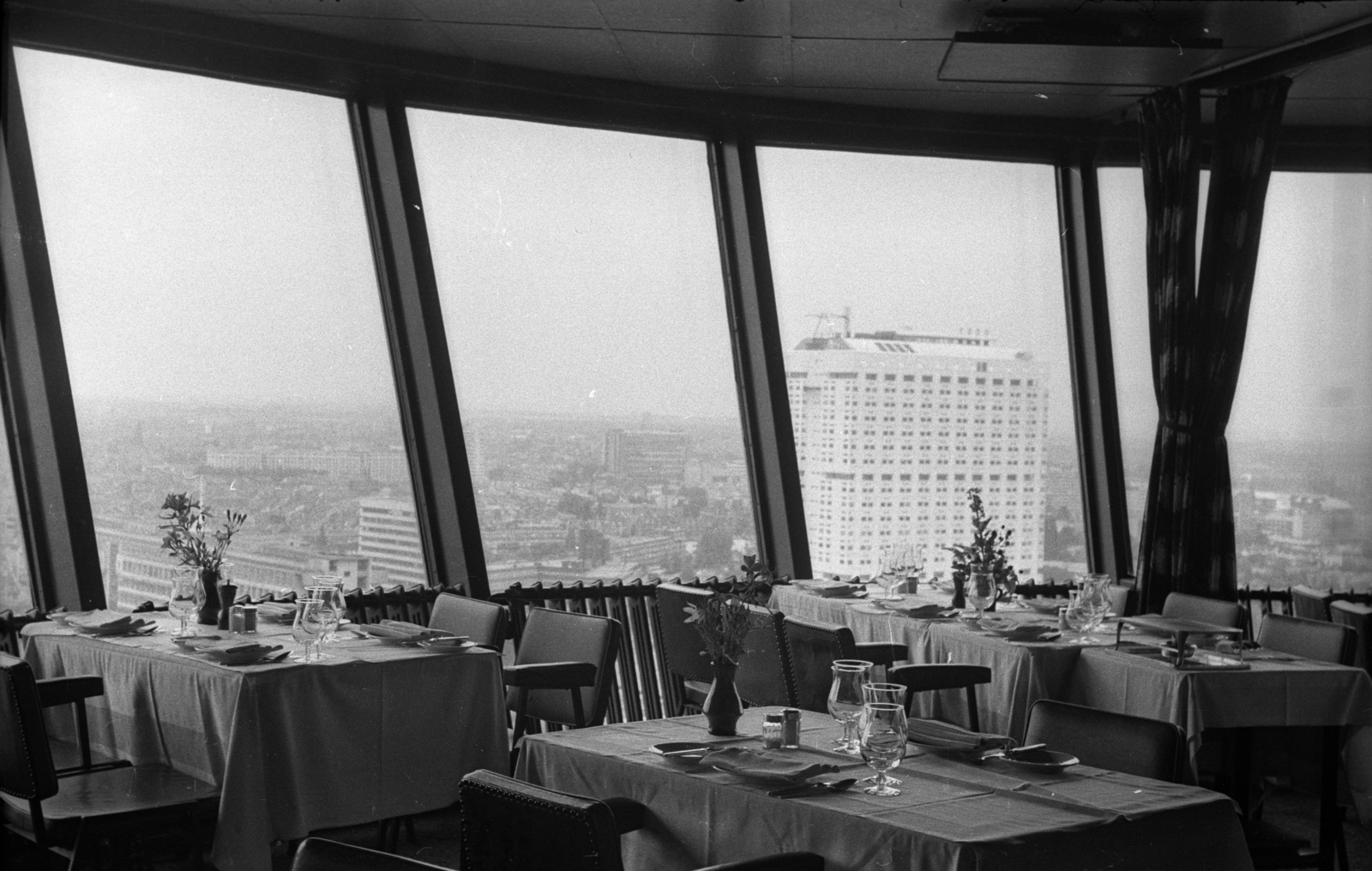 Netherlands, Rotterdam, az Euromast torony étterme., 1972, Bauer Sándor, Fortepan #128350