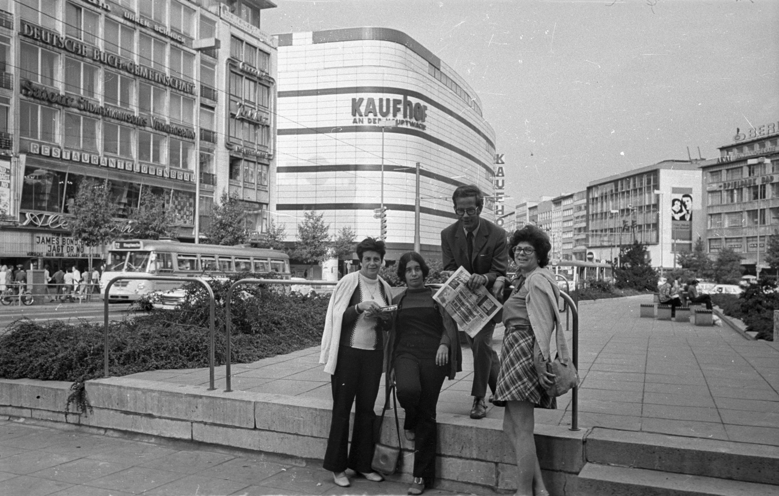 Germany, Frankfurt am Main, Hauptwache, háttérben a Zeil torkolata., 1972, Bauer Sándor, FRG, Fortepan #128421