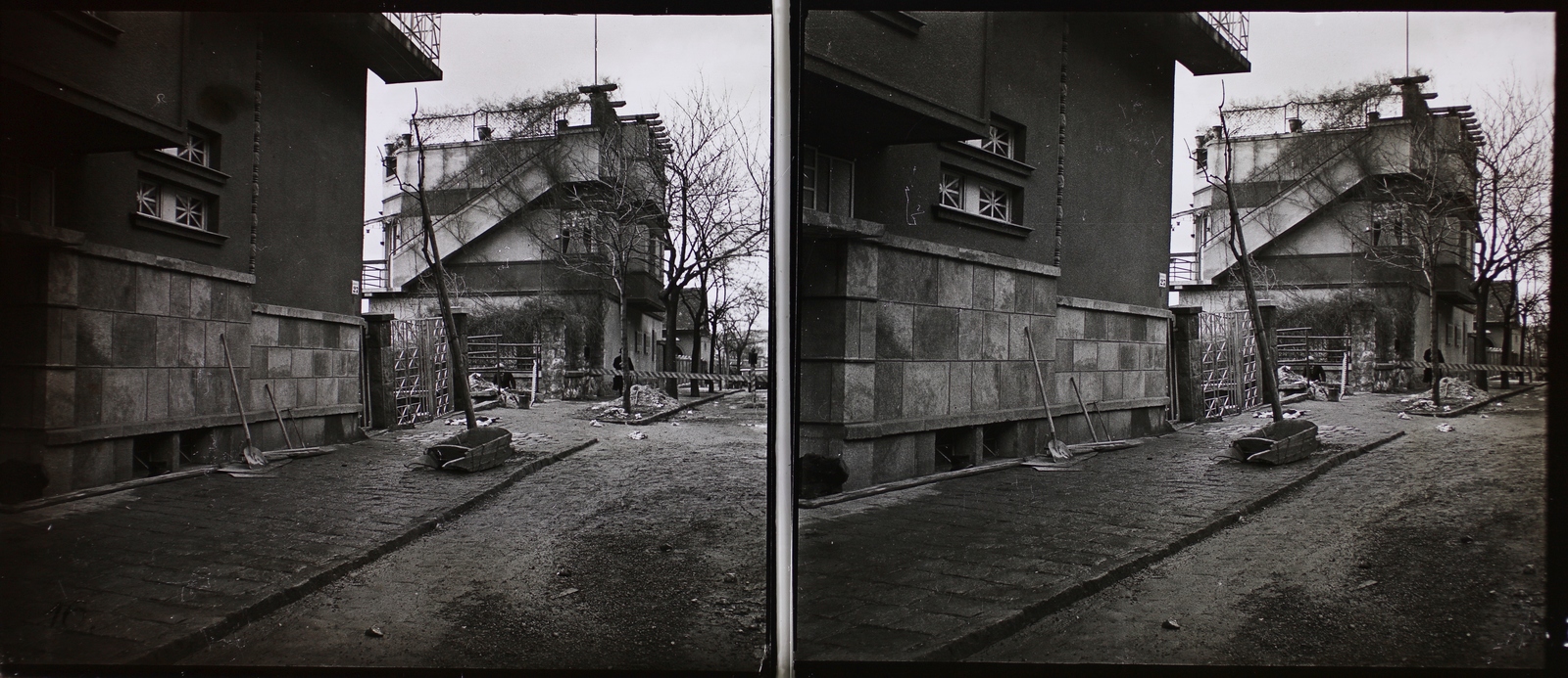 Hungary, Budapest I., Lovas út a Jávorka Sándor lépcsőnél., 1936, Fortepan/Album015, stereophoto, Budapest, Fortepan #128812