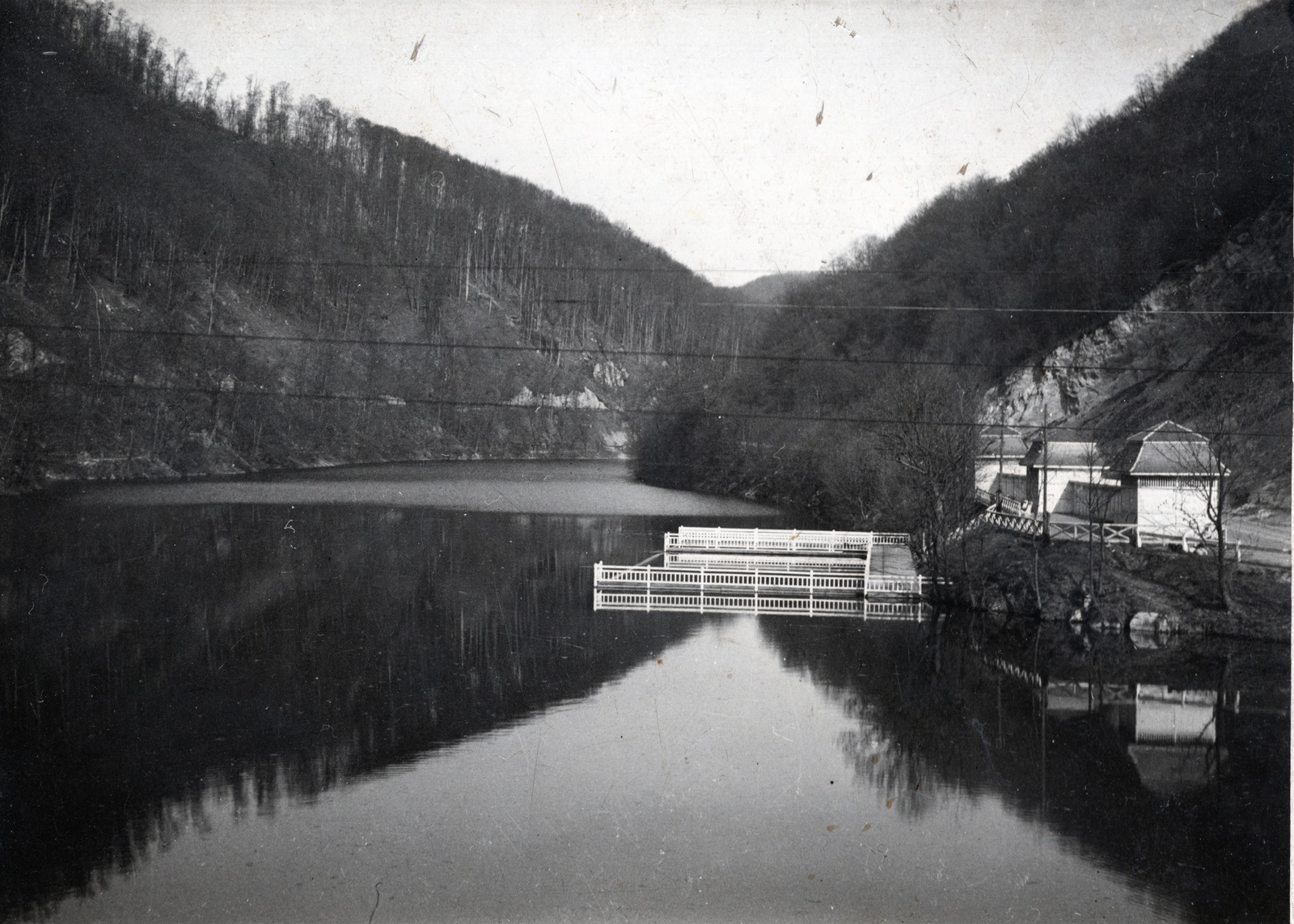 Hungary, Lillafüred, Miskolc, Hámori-tó., 1932, Gali, beach, Fortepan #128866