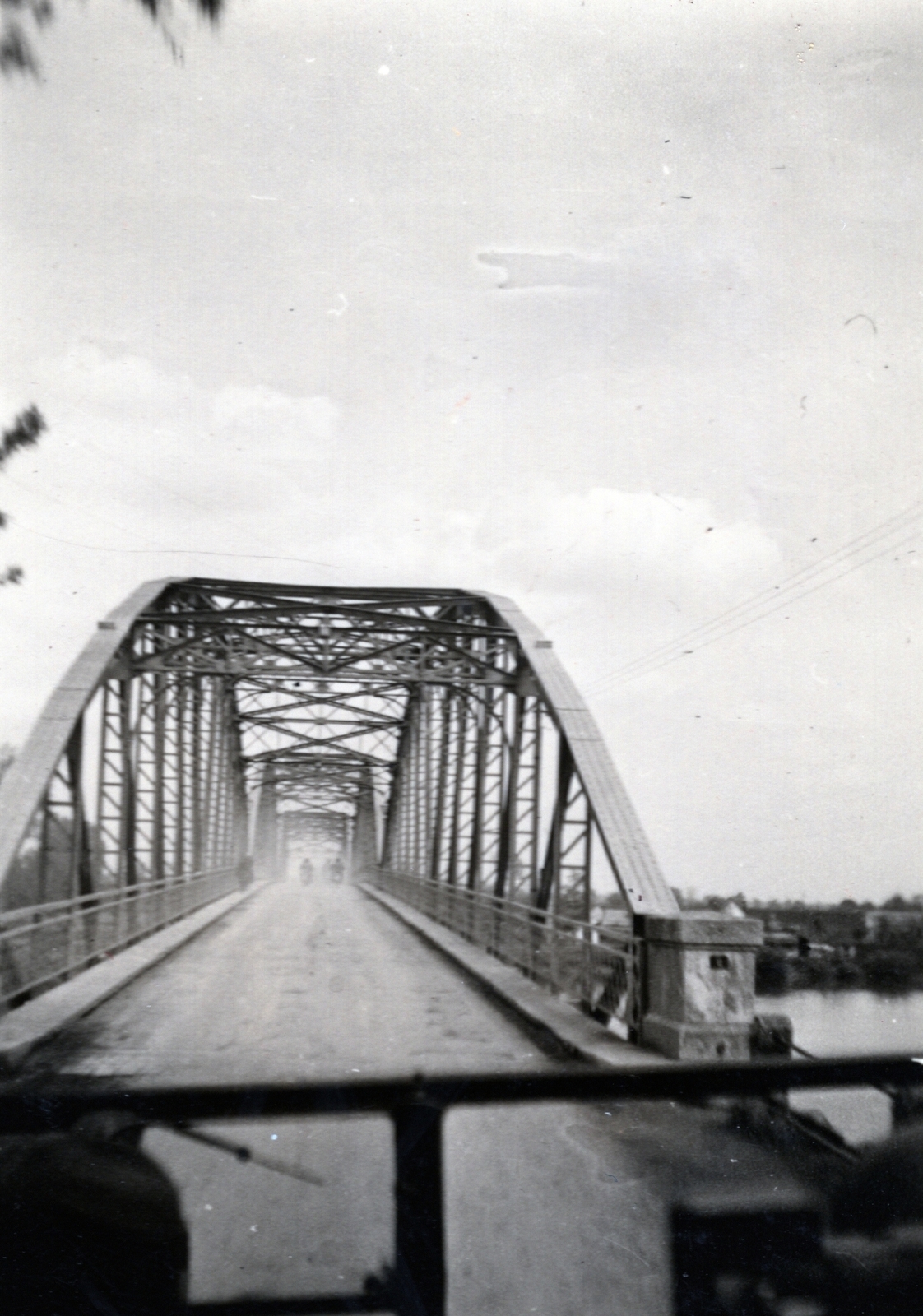 Romania,Ukraine, a Tisza folyó feletti híd a határon., 1940, Hajdu Fedő Károly, bridge, truss bridge, Fortepan #129088
