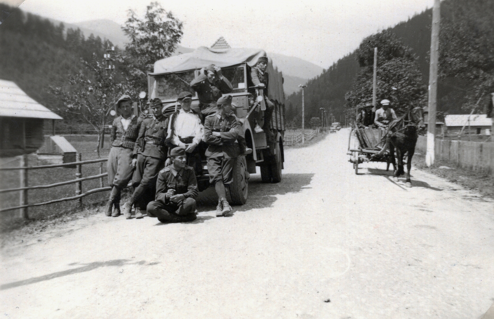 1941, Hajdu Fedő Károly, commercial vehicle, second World War, coach, Fortepan #129105