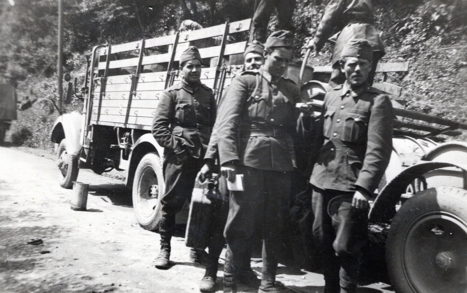 1941, Hajdu Fedő Károly, commercial vehicle, second World War, Hungarian soldier, eastern front, Fortepan #129108