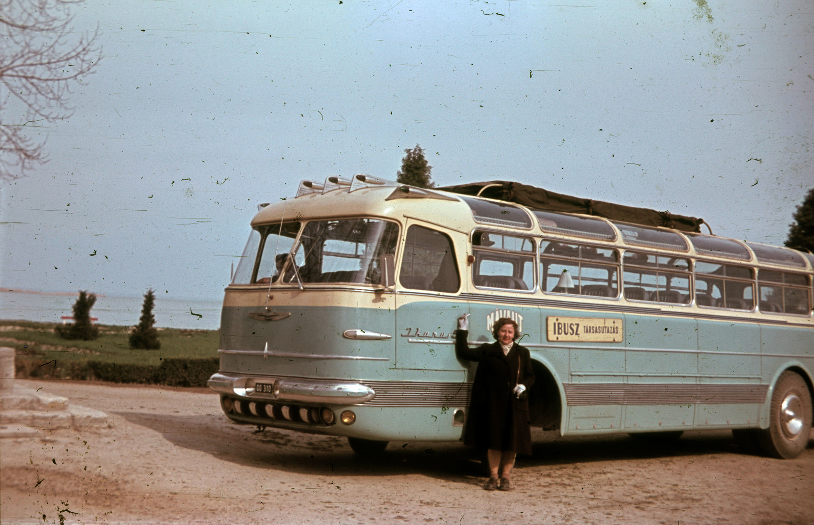 1959, Heinzely Béla, színes, autóbusz, Ikarus-márka, MÁVAUT-szervezet, Ikarus 55, Ibusz, Fortepan #129208