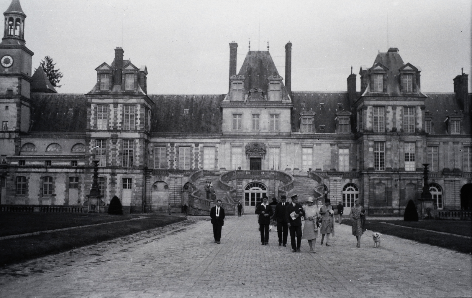 France, Fontainebleau, királyi kastély., 1929, Horváth Miklós dr, Fortepan #129265