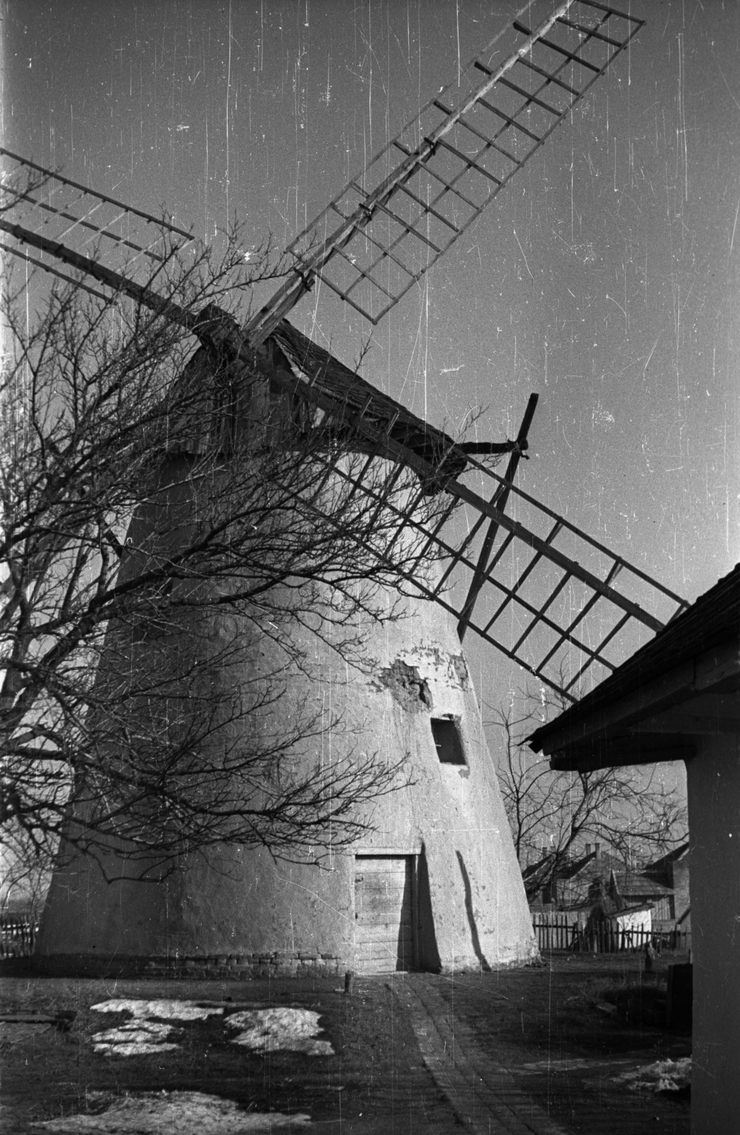 Hungary, Szeged, Kiskundorozsma (ekkor önálló, ma a város része), szélmalom., 1961, Hunyady József, windmill, Fortepan #129578