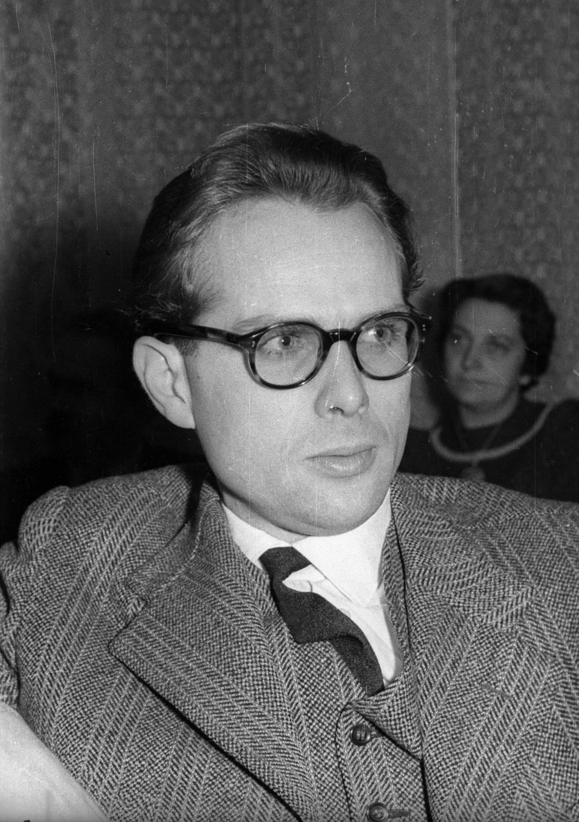 Hungary, Budapest VI., Görgey Gábor író. A felvétel az Írószövetség Bajza utca 18. alatti székházában készült., 1966, Hunyady József, Budapest, Fortepan #129648