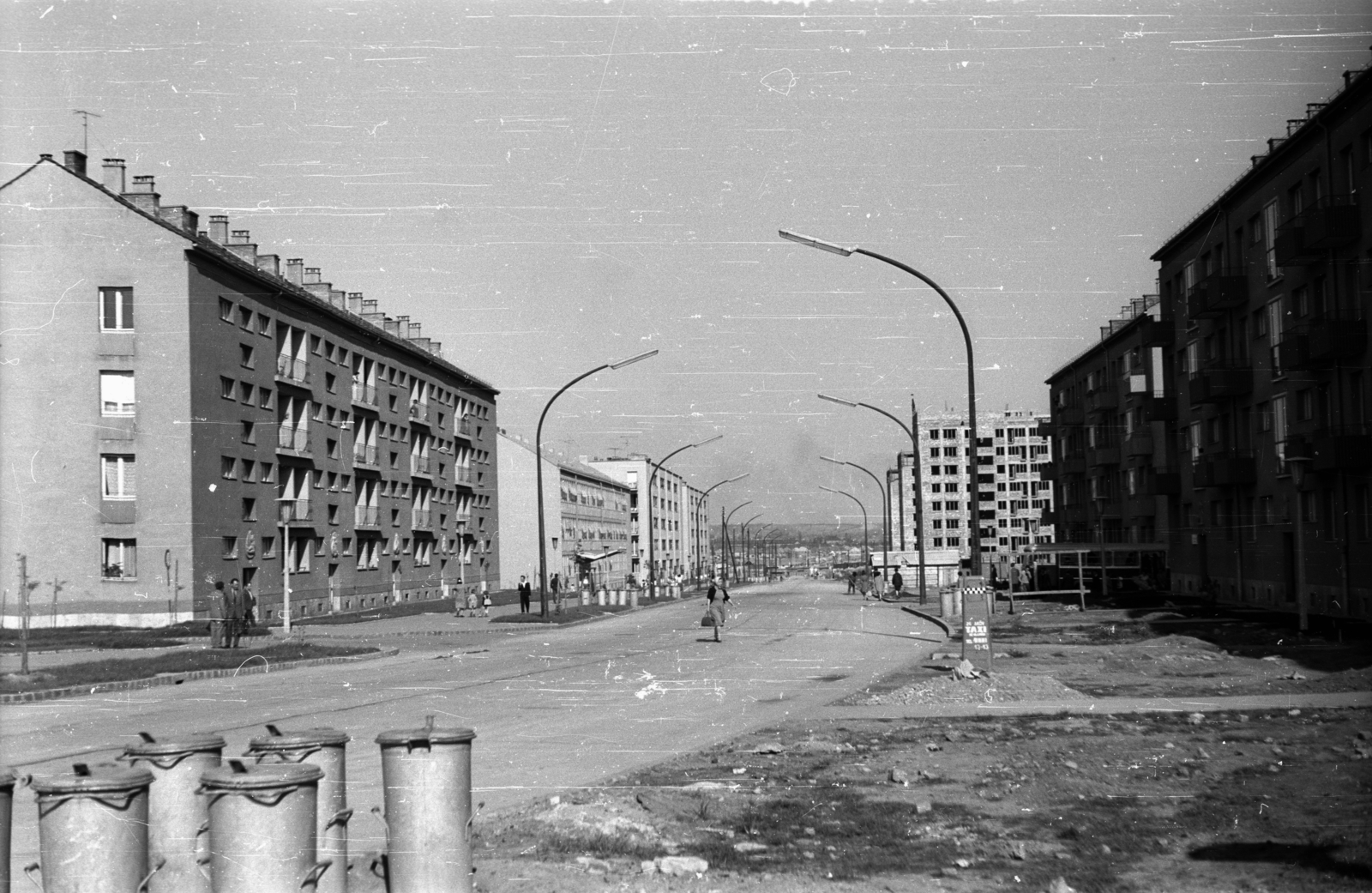 Hungary, Uránváros, Pécs, Esztergár Lajos utca (39-es dandár út)., 1965, Hunyady József, Fortepan #129679