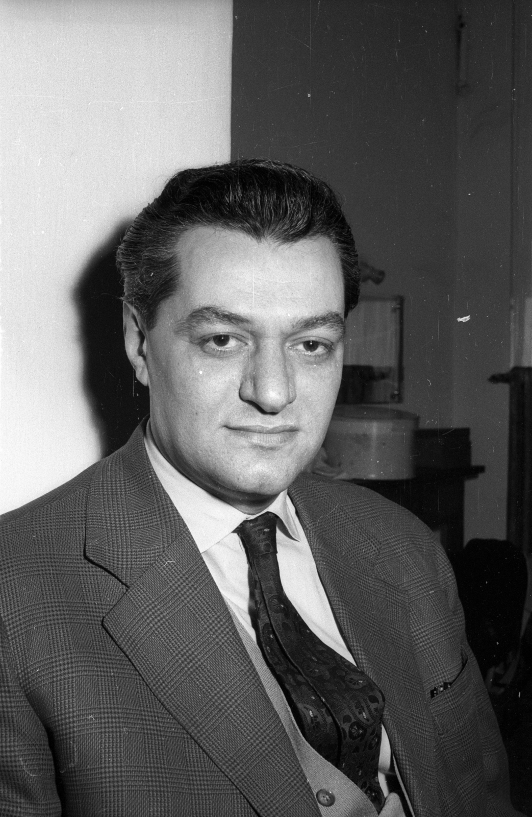 Hungary, Várady György színrendező, színházigazgató, színművész., 1961, Hunyady József, portrait, Fortepan #129698