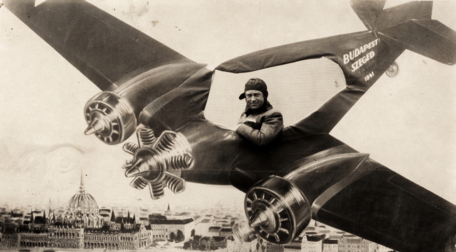 1941, Ladinek Viktor, airplane, Fortepan #129955