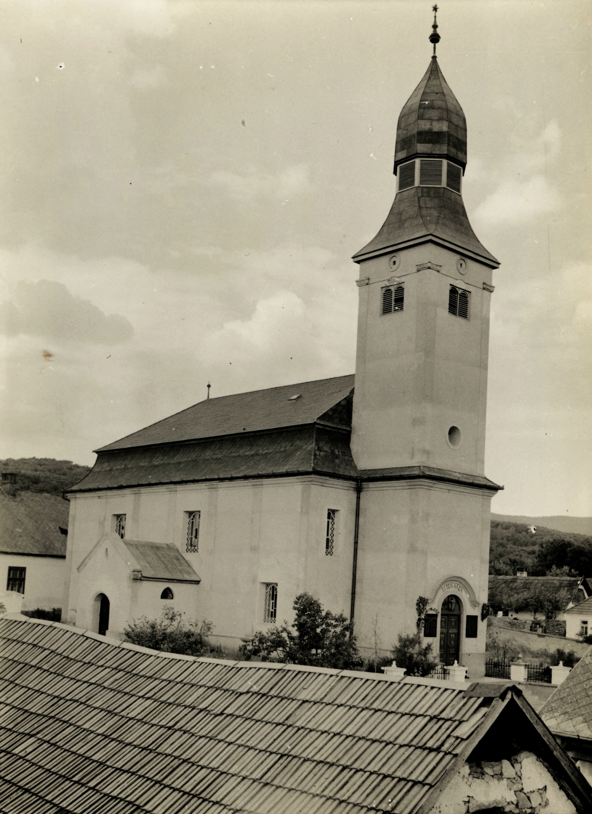 Magyarország, Noszvaj, református templom., 1935, Nagy Károly, háztető, Fortepan #130113