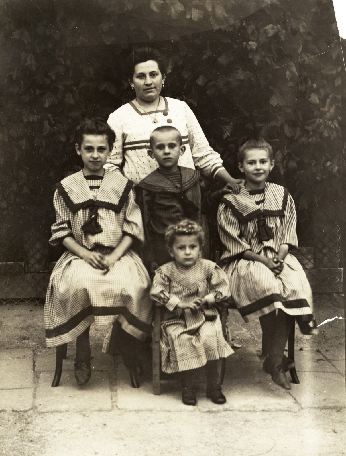 1912, Nagy Károly, kids, mother, Fortepan #130143